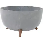 Siena Garden Pot à plantes OSLO STONE gris aspect béton, 47 x 26,5 cm