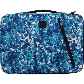 Exacompta Housse pour ordinateur portable Veggie synthétique bleu jusqu'à 35,6 cm (14 pouces) (14", Universel), Sac pour notebook, Bleu