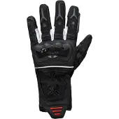 IXS Rapid-STX 1.0 Waterproof Ladies Black White Red Motorcycle Gloves Taille XL