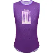 Santini Liege Bastogne Sleeveless Base Layer Violet XS Homme