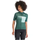 Sportful Gruppetto Short Sleeve Jersey Vert S Femme