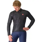 Castelli Squall Shell Bunda Light Black/Silver Gray M