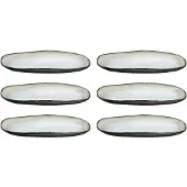 Medard de Noblat Plat Ovale Shadow Nacré élégance Raffinée, Finition Nacrée Unique -