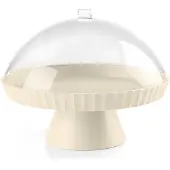 Blim Plus Plateau à gâteau avec couvercle et cuillère Agora Brown Sugar
