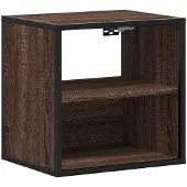 vidaXL Table de chevet murale chêne marron 40x31x39,5 cm