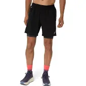 Asics Pantalon de sport 'ROAD' gris argenté / noir