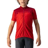 Castelli Maillot de vélo à manches courtes - NEO PROLOGO KIDS - Rouge - Taille 6 ans