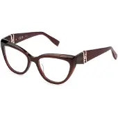Furla Lunettes de Vue VFU867 54/18/140 Bordeaux scuro lucido Acetato WOMAN VFU867