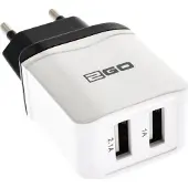 2GO 795999 USB Netz-Ladegerät 100V-240V - weiss