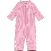 Hummel Cala Short Sleeve Front Zip Uv Shorty Rose 86 cm Fille