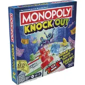 Hasbro Monopoly Knockout, jeu de société, simulation économique, 8 ans, 20 min