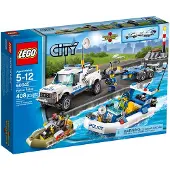 LEGO 60045 City - Transporteur de bateaux de police