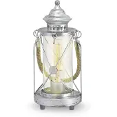 Eglo Lampe de table vintage 33cm argenté antique clair