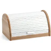 Zeller Boîte à pain roulante, Stockage du pain, Blanc, Beige