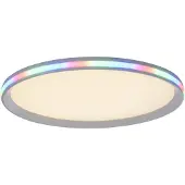 JUST LIGHT Plafonnier LED RGB, télécommande, intensité lumineuse variable, D 45 cm
