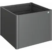 Biohort jardinière surélevée 1 x 1 gris foncé métallisé