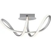 JUST LIGHT MARIA LED Plafonnier blanc chaud 15,5W argent/blanc 15403-95