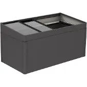 Biohort Abri-Serre pour serre chaude surélevée 2 x 1 gris foncé - métallisé