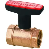 Heimeier GLOBO H DN15 ball valve brown female thread (0600-02.000)