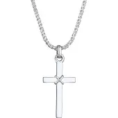 KUZZOI Chaîne 'Kreuz' argent