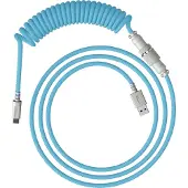 HP USBC Coiled Cable light blue white