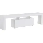 Skye Decor , Enclave - Natural White, meuble TV, blanc naturel, plateau 100 % mélamine, 180 x 31,3 x 50 cm