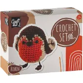 Creative Craft Group Häkelset Rotkehlchen, Kit de travail manuel, Multicolore