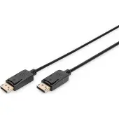 Digitus DisplayPort Câble de raccordement [1x DisplayPort mâle - 1x DisplayPort mâle] 1 m noir