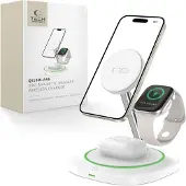 Tech-Protect Qi15W-A46 3In1 Magnetic Magsafe Wireless Charger Blanc