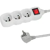 Esperanza Multiprise 3 Prises Interrupteur 3M Blanc