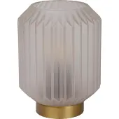 Lucide Lampe de table glamour Sueno, dorée et blanche, 1xE14x40W, verre, dimensions : 17x13x13 cm, IP20,