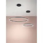 FABAS LUCE Giotto Lustre Suspendu Led 60W Noir 3508-42-101