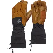 Black Diamond - Gants d'alpinisme en PrimaLoft - Soloist Gloves Dark Curry en Cuir - Taille M - Marron