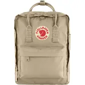 Fjällräven Sac à dos 'Kanken' beige clair / greige / rouge
