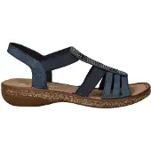 Rieker Sandales 'Sandalen Plat' bleu