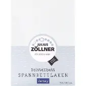 Julius Zöllner Spannbetttuch Jersey Weiß 50x100cm