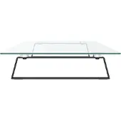 vidaXL Support d'écran noir 100x35x8 cm verre trempé et métal