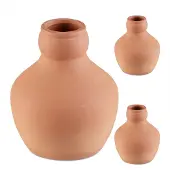 Relaxdays Ollas, lot de 3, 550 ml, terre cuite, arrosage au niveau des racines, jardinières surélevées et serres, moins de perte d'eau, terre cuite