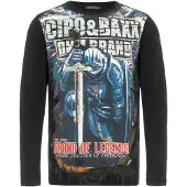 Cipo & Baxx T-Shirt mélange de couleurs / noir