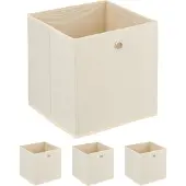Relaxdays 4x boîte de rangement (30 cm, 8.58 l, 4x)