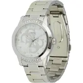 GUESS Montre à affichage analogique 'Annette' argent / transparent