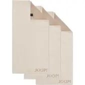 JOOP! Serviette 'Doubleface' crème / beige foncé