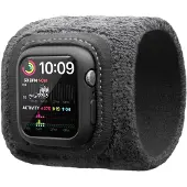 TwelveSouth ActionBand Apple Watch 45mm (45 mm, Coton), Sangles de montre, Noir