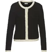 LASCANA Cardigan noir / blanc