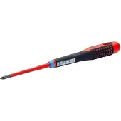 Bahco Tournevis ERGO-Pozidriv fin, isolé VDE, avec manche triple embout, PZ2 x 100 (évidement transversal)