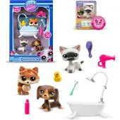 Little Live Pets Littlest Pet Shop Bathroom Set 3 Figurines