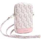 GUESS Pu G Cube Wallet Zipper Phone Bag Rose