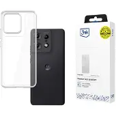 3mk Protection Armor Case Motorola Edge 50 Pro (Motorola Edge 50 Pro), Coque pour téléphone portable, Transparent