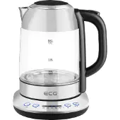 Ecg RK 1781 Bouilloire en verre, Couleur:Argent