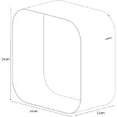 Sealskin Boîte de Rangement Sealskin Brix Wandkubus Petite Blanche